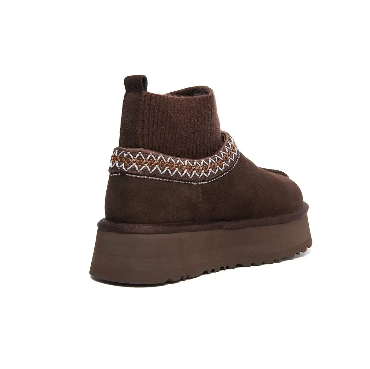 Tazz Platform Knit — Chocolate