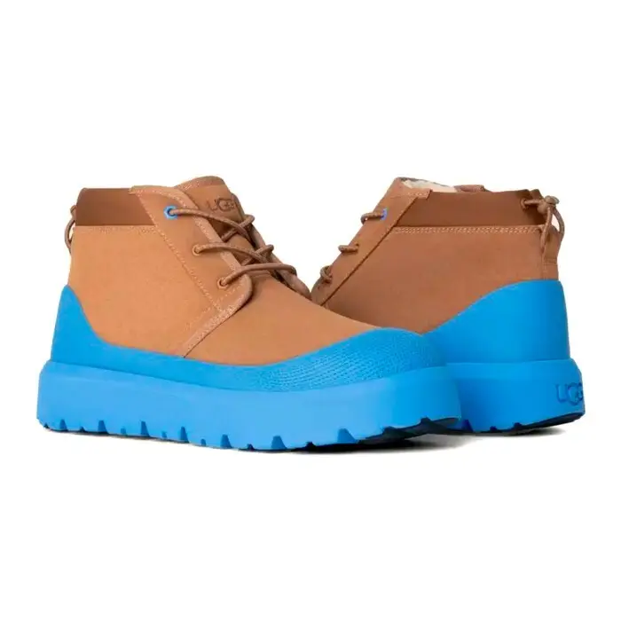 UGG Mens Neumel Hybrid Chocolate — Мужские Neumel Hybrid - Chestnut/ Big sky — Blue
