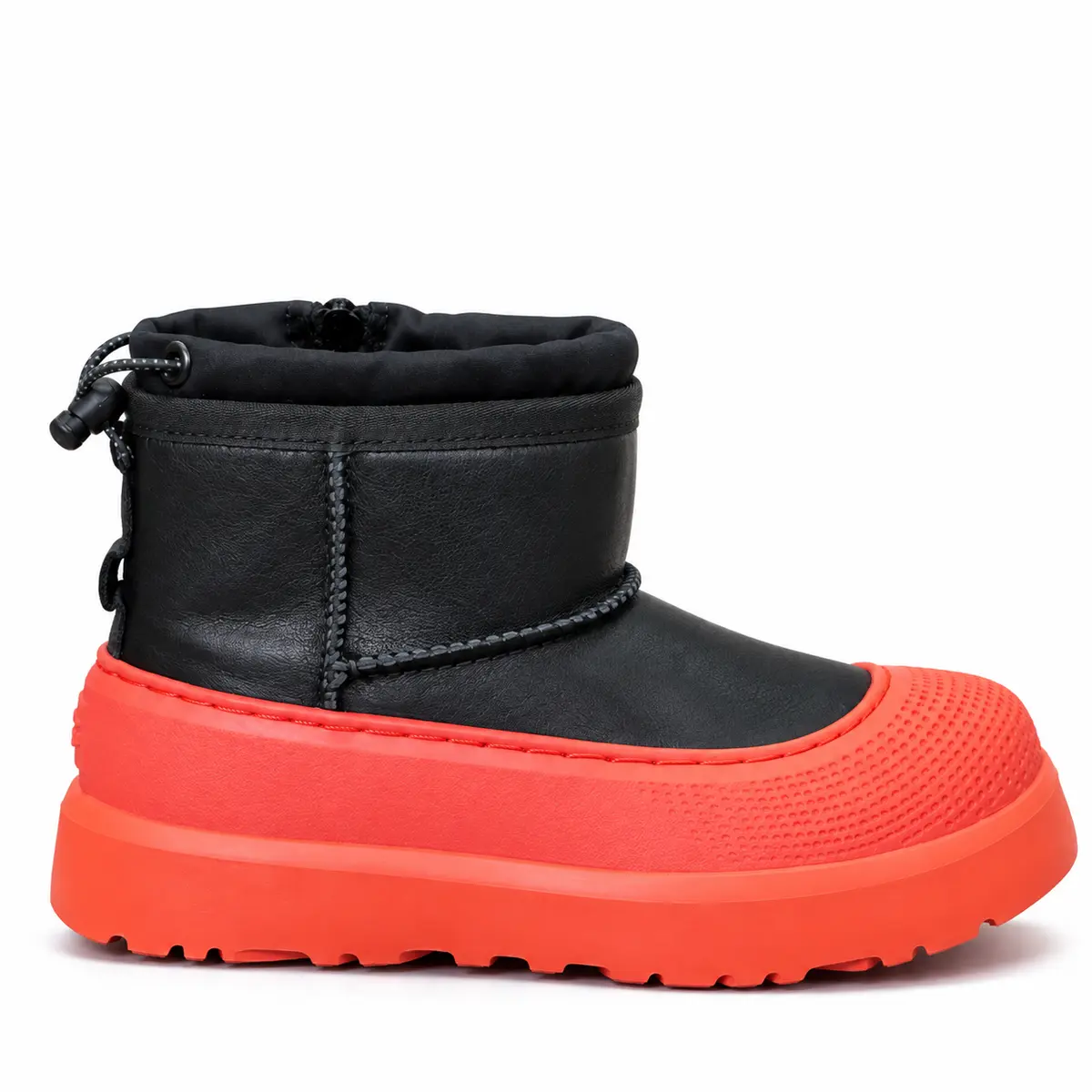 Black Leather Orange