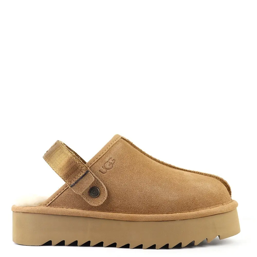 Goldenstar Clog Platform Chestnut — Chestnut