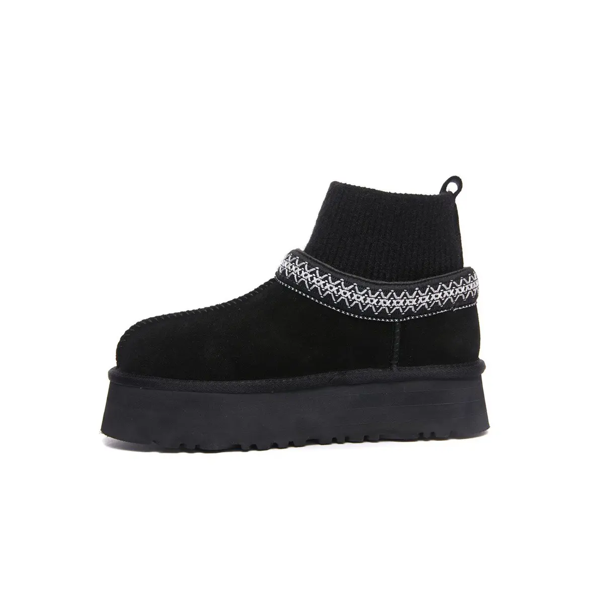 Tazz Platform Knit — Black