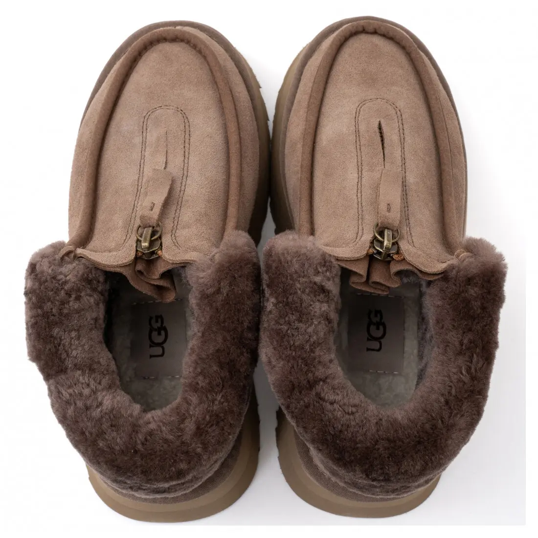 Funkette Platform Boots — Cappuccino