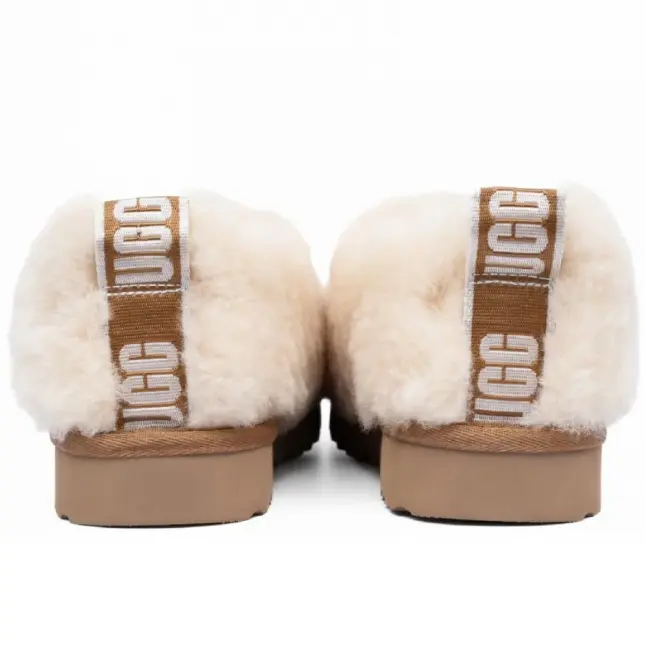 UGG Hailey Fluff Slippers — White