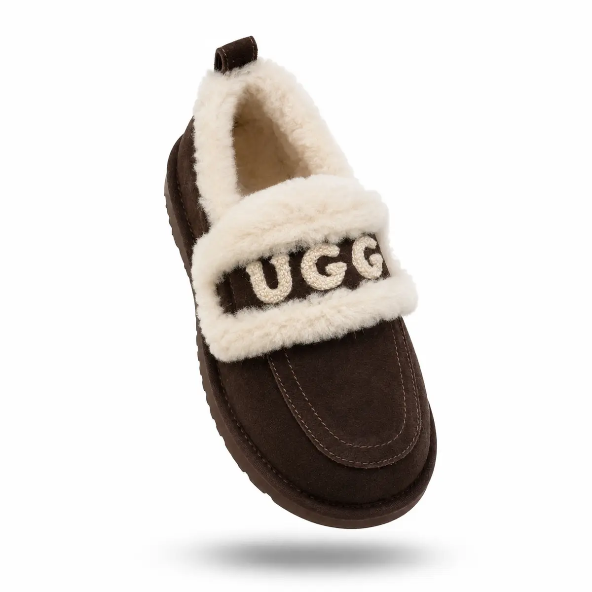 UGG Classic Fat Ding Slip On — Chocolate