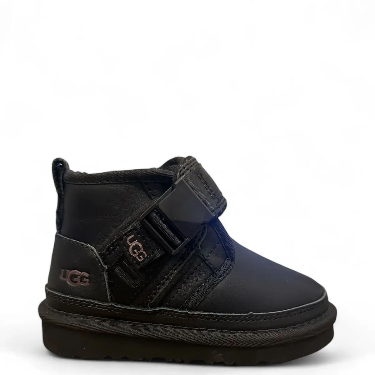 Kids Neumel Snapback Leather Black — Leather Black