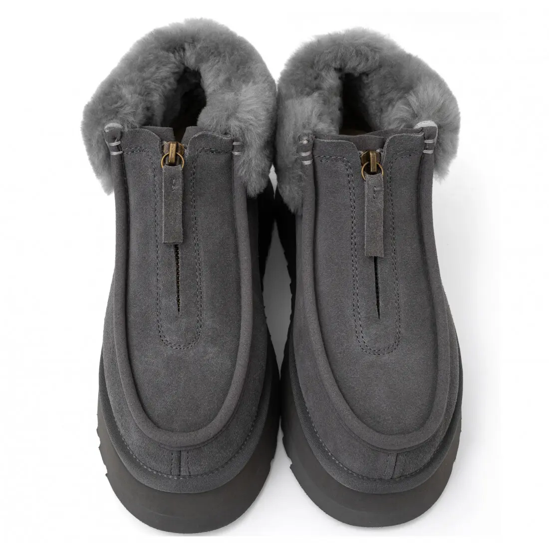 Funkette Platform Boots — Grey
