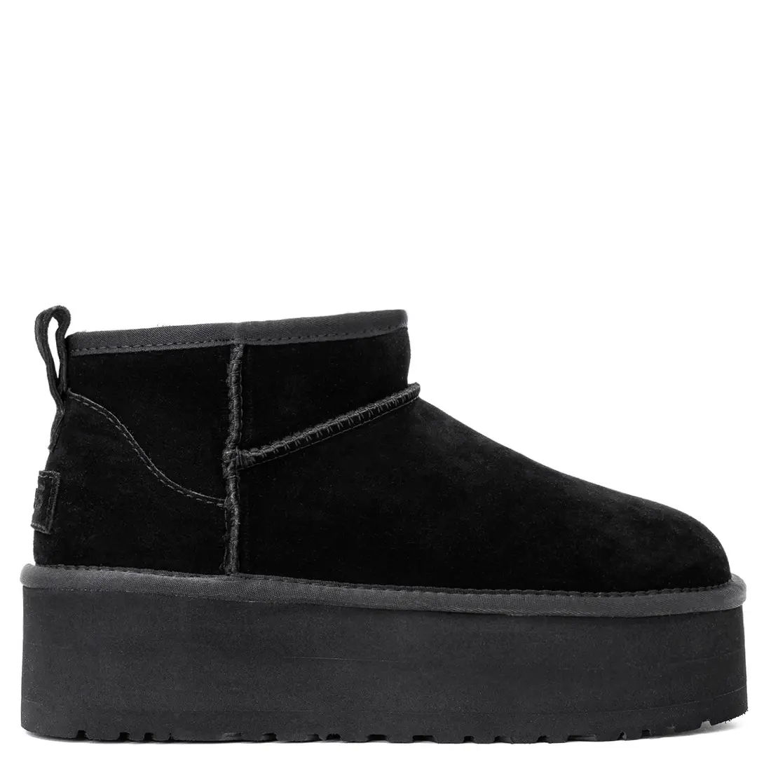 Ultra Mini Platform Boot — Leather Black