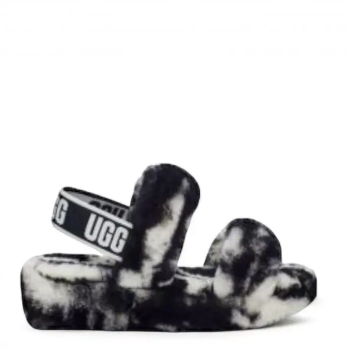 UGG Oh Yeah Slide Black-white — Black-white