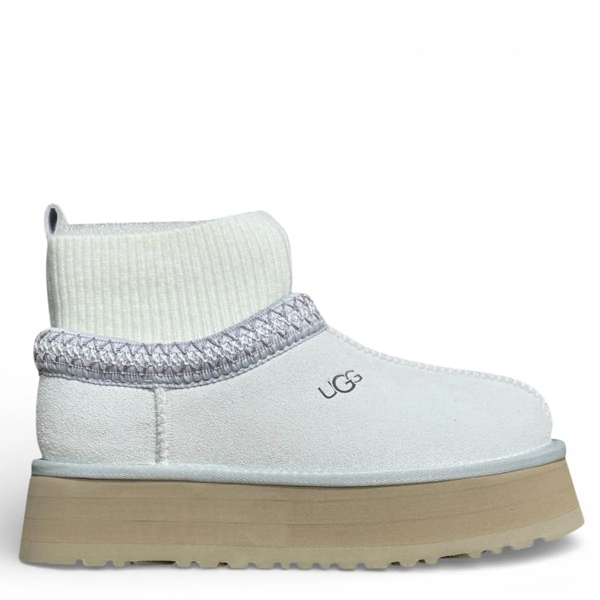 Tazz Platform Knit White — White