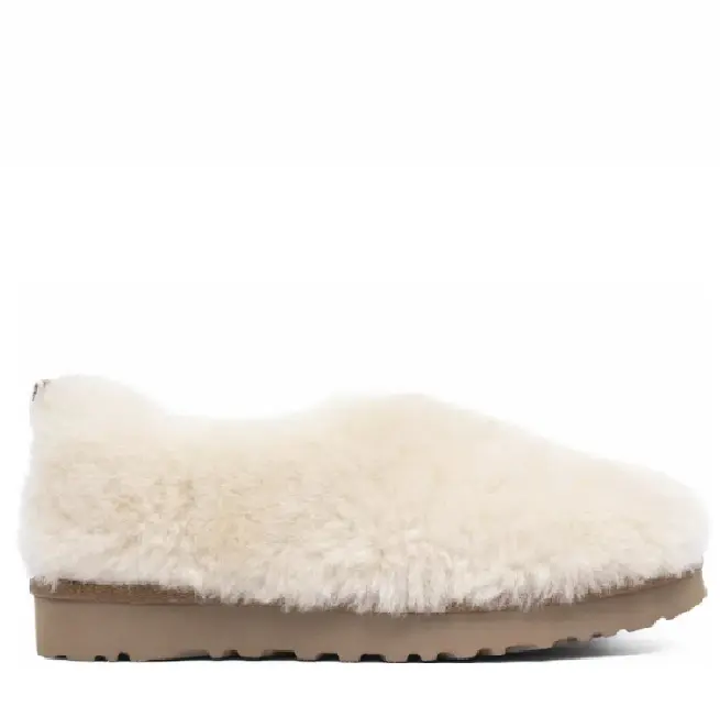 UGG Hailey Fluff Slippers — Black