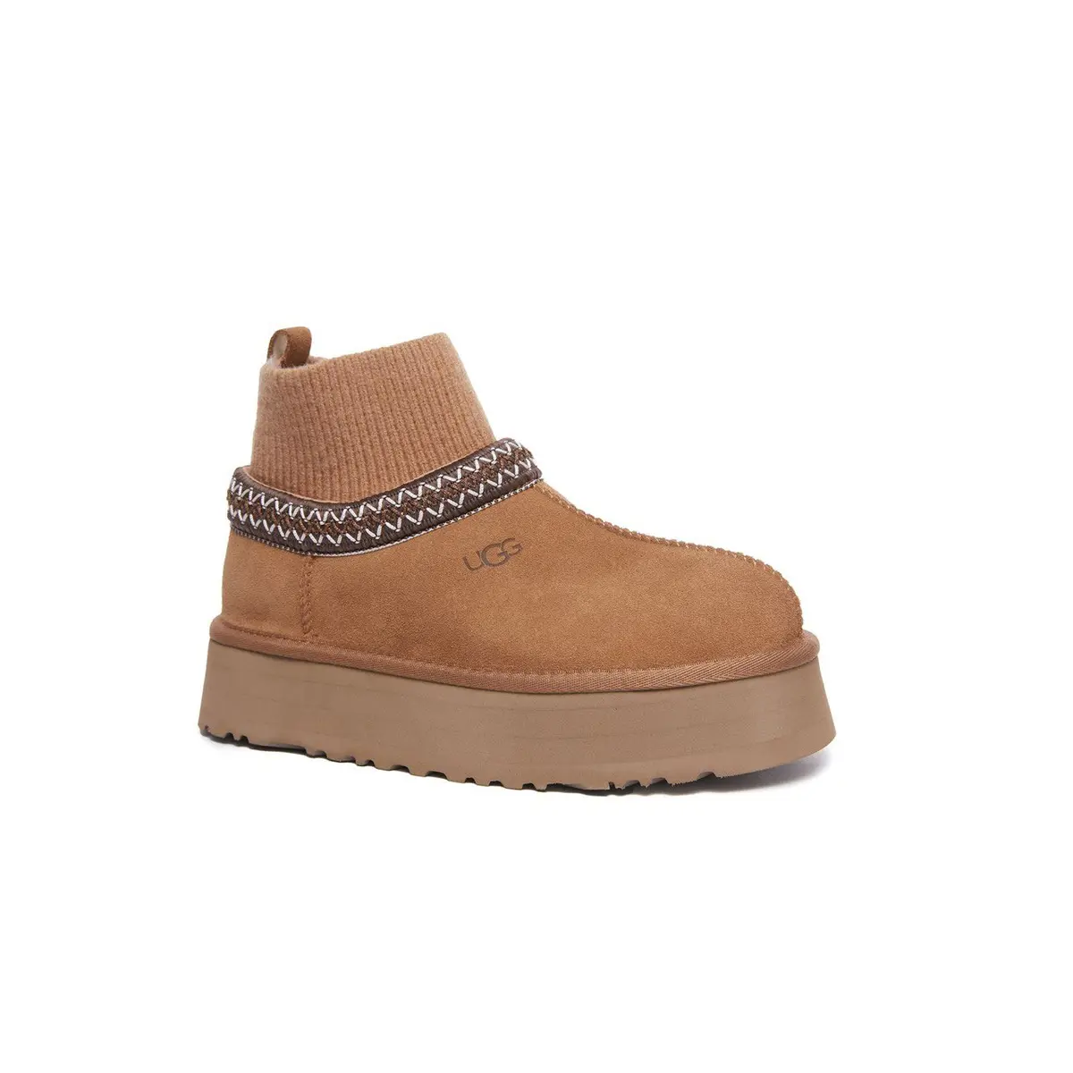 Tazz Platform Knit — Chestnut