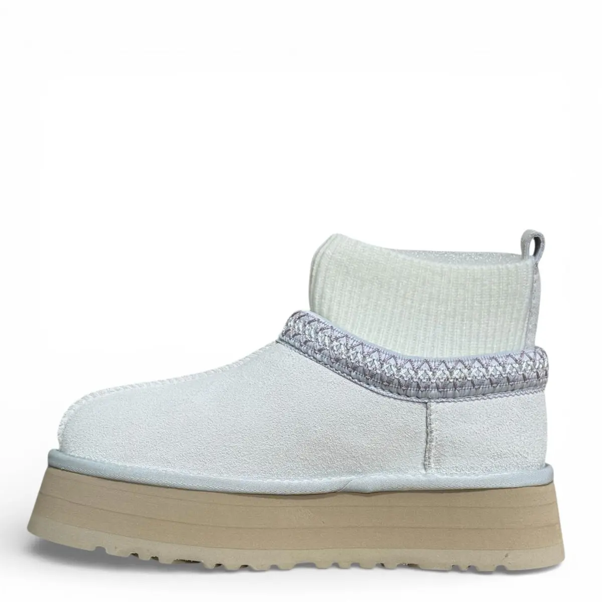 Tazz Platform Knit White — White, дополнительный вид