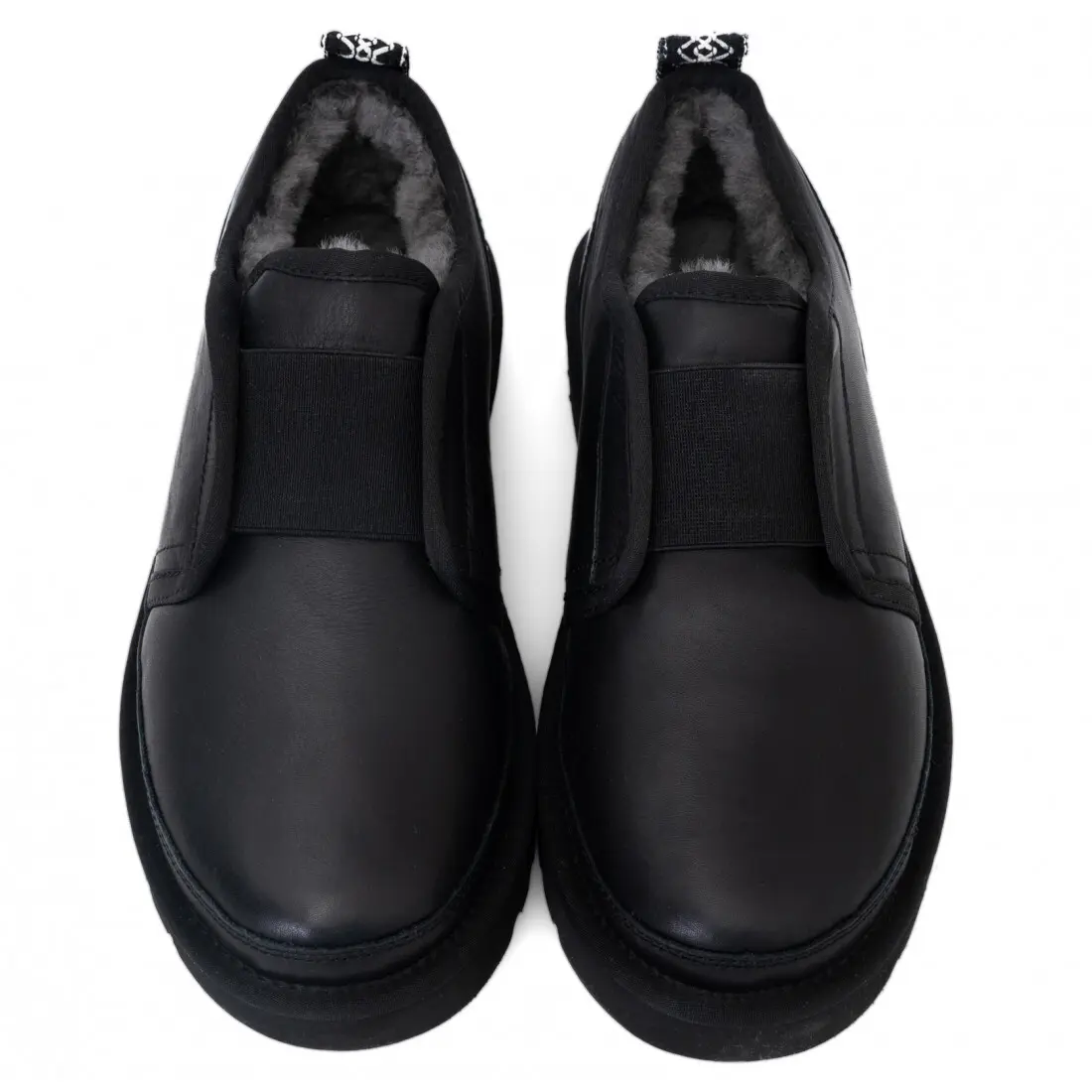Мужские Slippers Flex — — Leather Black
