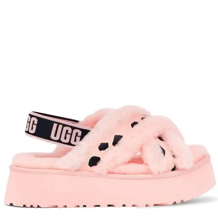 Disco Cross Slide - Pink Scallop — Pink — - Pink Scallop — Pink